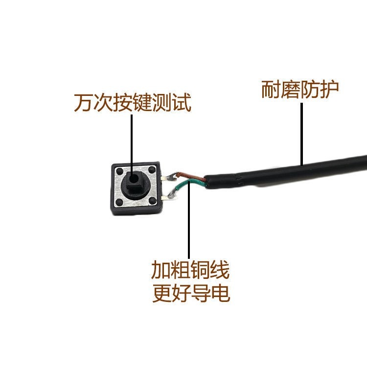 三孔兩孔插頭手按開關鋰電一體機手動開關逆變升壓器手捏開關夾子-細節圖10