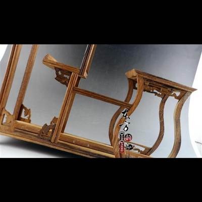 陶瓷擺件架子飾品工藝品多寶架博古架古玩奇石玉器陳列展示架-細節圖3