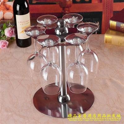 不銹鋼紅酒杯架創意葡萄酒杯架旋轉吊杯架-細節圖2