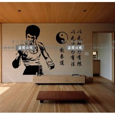 李小龍牆貼紙跆拳道牆貼紙武館運動武術功夫會館體育健身教室-細節圖2