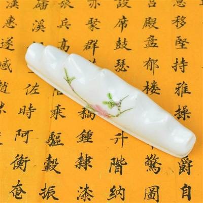 景德鎮陶瓷梅花筆擱筆山筆架文房四寶書法繪畫用具書房用品-細節圖2