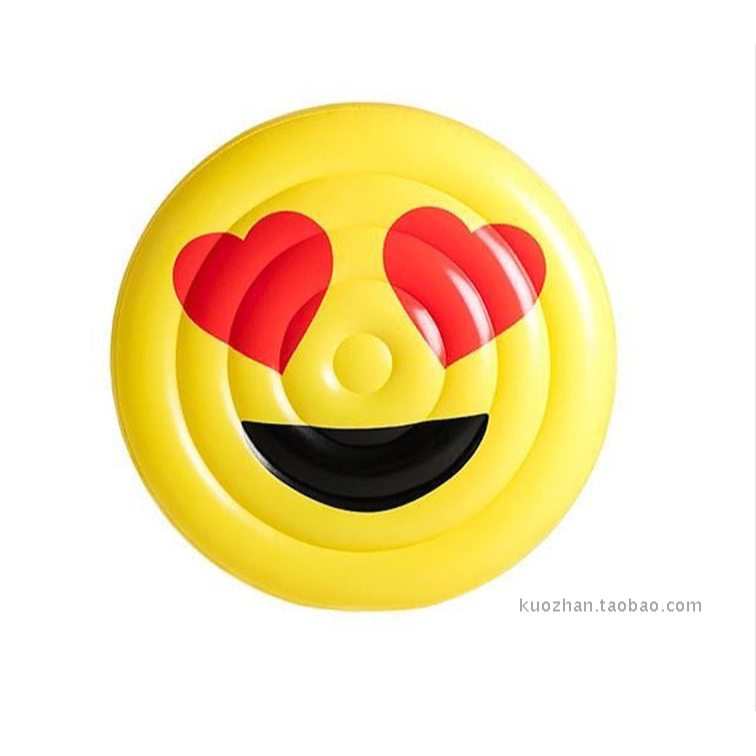 環保160CM超大Emoji充氣表情包充氣笑臉哭臉眼鏡眼淚表情浮排浮牀-細節圖2