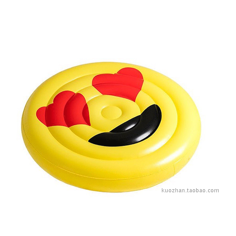 環保160CM超大Emoji充氣表情包充氣笑臉哭臉眼鏡眼淚表情浮排浮牀-細節圖3