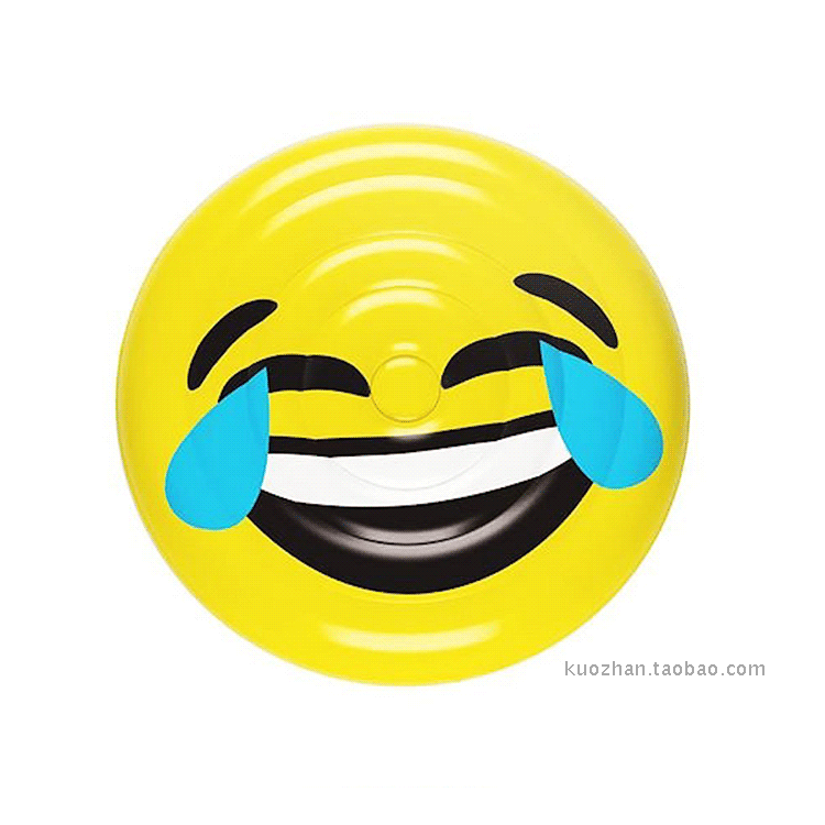環保160CM超大Emoji充氣表情包充氣笑臉哭臉眼鏡眼淚表情浮排浮牀-細節圖4