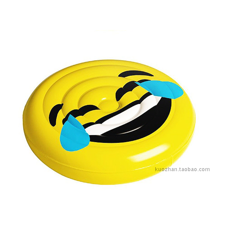 環保160CM超大Emoji充氣表情包充氣笑臉哭臉眼鏡眼淚表情浮排浮牀-細節圖6