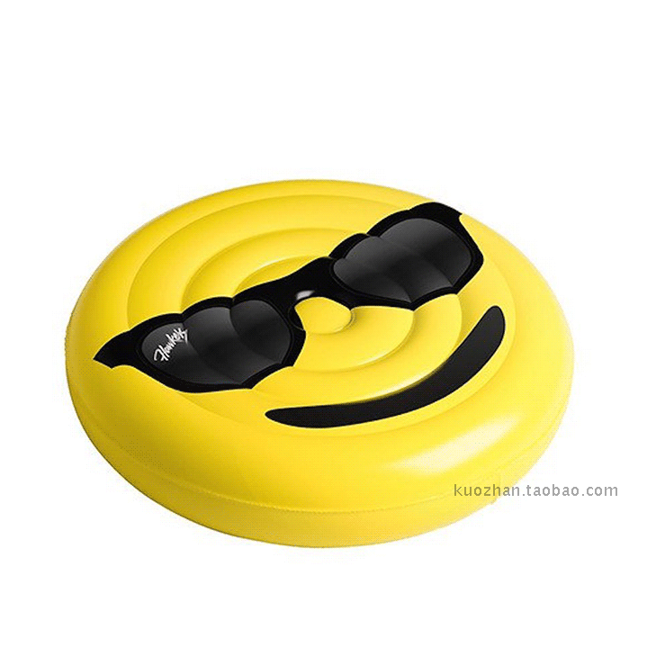 環保160CM超大Emoji充氣表情包充氣笑臉哭臉眼鏡眼淚表情浮排浮牀-細節圖10