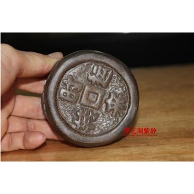宜興全手工正品雕塑茶玩精品紫砂茶寵擺件時來運轉-細節圖2