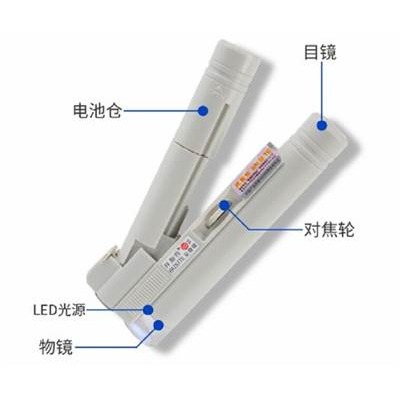 拜斯特放大鏡80倍帶燈LED便攜手持讀數刻度顯微鏡鑑定瓷器-細節圖4