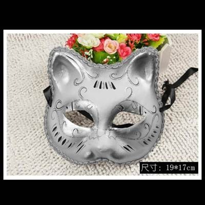 彩繪面具貓臉面具威尼斯紙漿面具-細節圖3