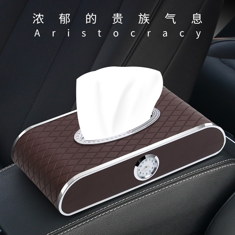 車用紙巾盒高檔奔馳車內寶馬創意放車裏的奧迪歐式時尚多功能潮牌-細節圖4