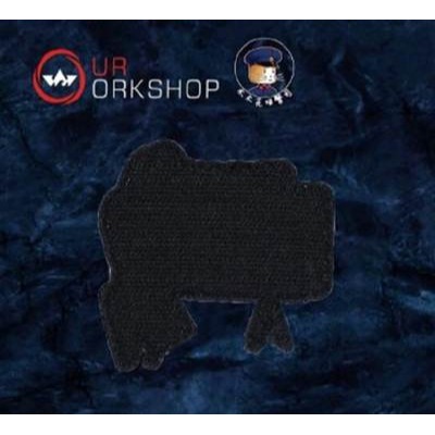 OurWorkshop Q版反應雷PVC魔術貼章臂章士氣章軍迷戰術揹包貼章-細節圖2