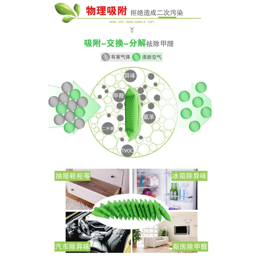活性炭家用除甲醛裝修去味吸甲醛車用竹炭包去甲醛除異味新房急入-細節圖8