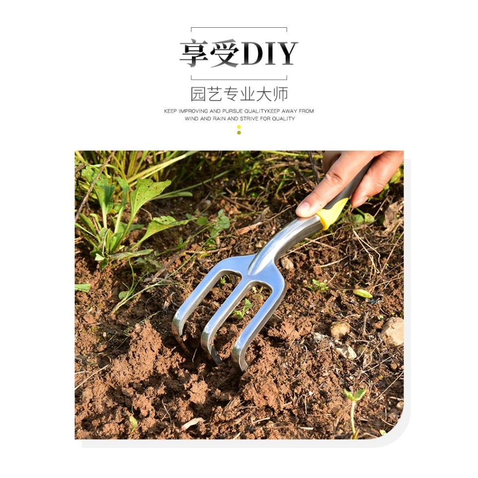園藝種花工具家用鬆土種菜不生銹鋁合金小鏟子養花套裝種植-細節圖8