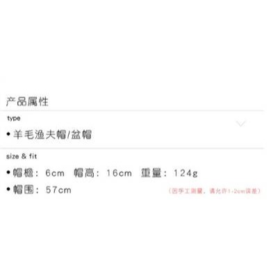 百搭羊毛呢日系休閒圓頂名媛小沿禮帽ins風漁夫帽 百搭簡約-細節圖3