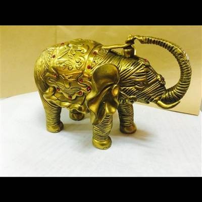 純銅大象擺件馬上有對像大象工藝品玄關旺財擺設裝飾擺件家居飾品-細節圖2