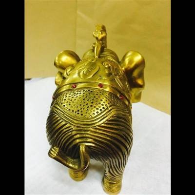 純銅大象擺件馬上有對像大象工藝品玄關旺財擺設裝飾擺件家居飾品-細節圖3