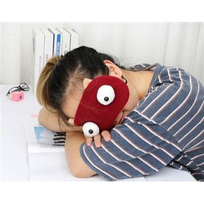 搞笑搞怪睡眠睡覺遮光眼罩護眼大眼睛怪獸眼罩(單個價)-細節圖3