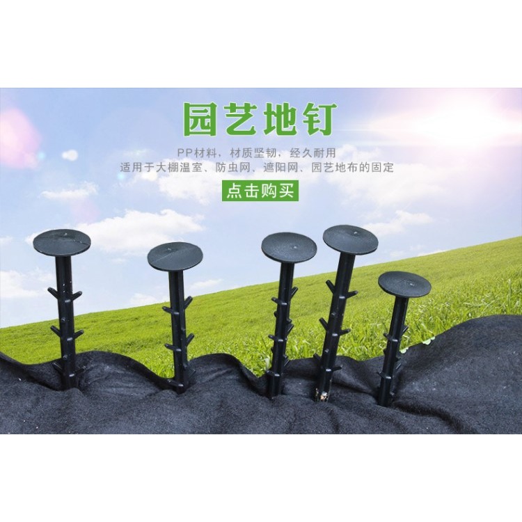 黑色塑料地釘果園防草園藝地布釘保溫膜防蟲網遮陽網固定塑料釘-細節圖7