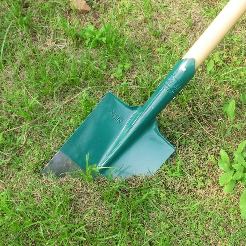 潘易園林鐵鍬平頭鍬農用鬆土圓鍬寬鍬農用工具尖頭鋼鍬鏟鐵鍬包郵-細節圖3