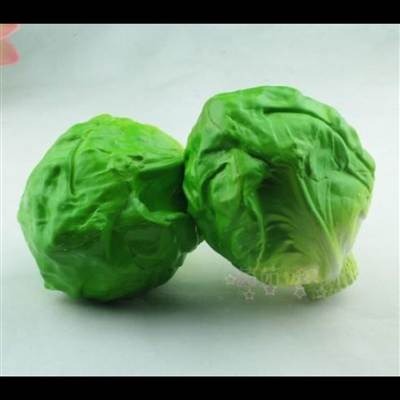 仿真水果蔬菜仿真高麗菜早教道具店鋪裝飾1顆-細節圖2