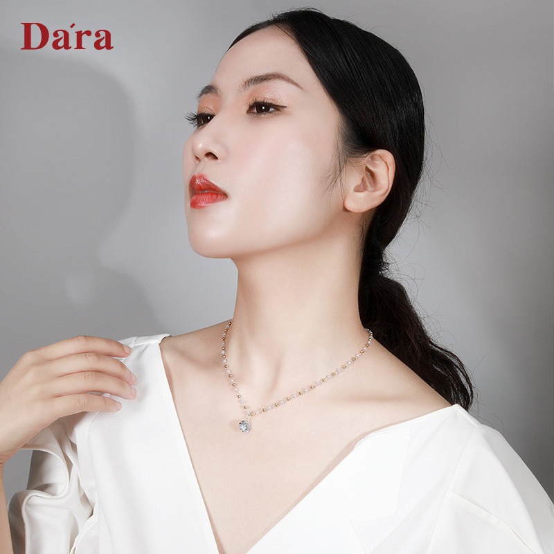 個性誇張ins小顆粒圓珠項鏈女夏 年新款小眾設計感鎖骨鏈頸鏈-細節圖3