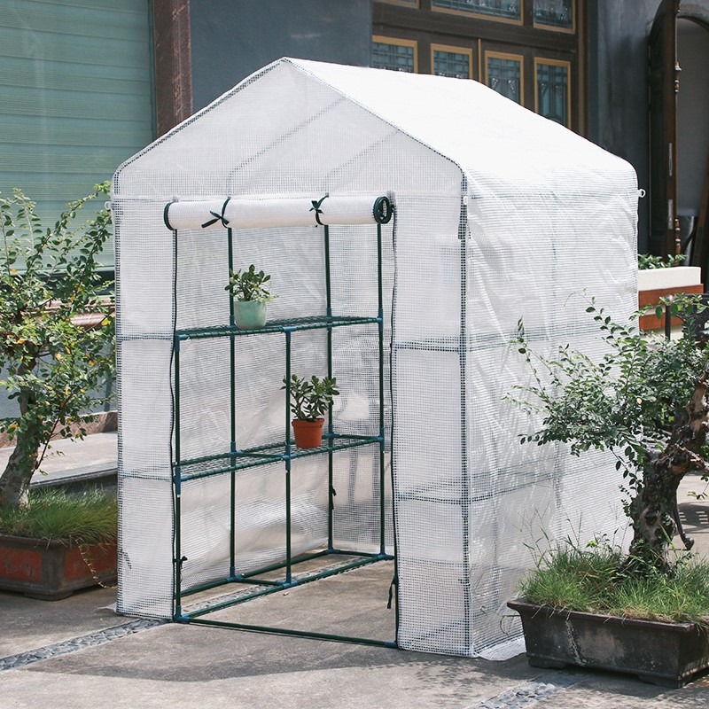園藝保暖房棚室外溫室暖房花架暖棚植物多肉花遮陽防雨保溫房花架-細節圖2