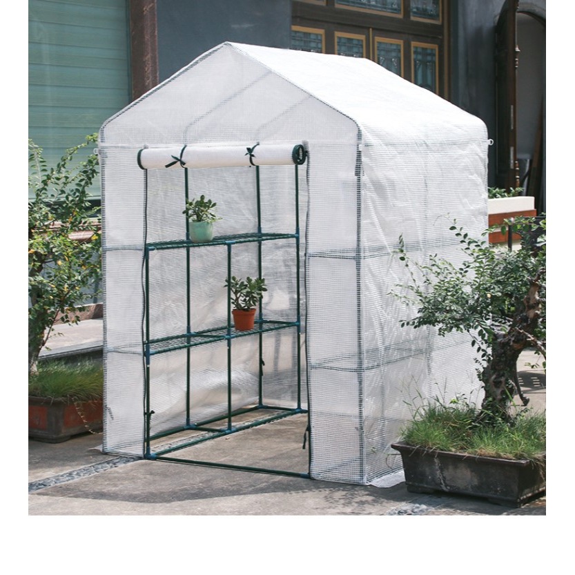 園藝保暖房棚室外溫室暖房花架暖棚植物多肉花遮陽防雨保溫房花架-細節圖6