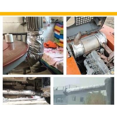 排氣管防火棉發動機隔熱棉聯合收割機身防火衣阻燃棉隔音保溫棉布-細節圖2