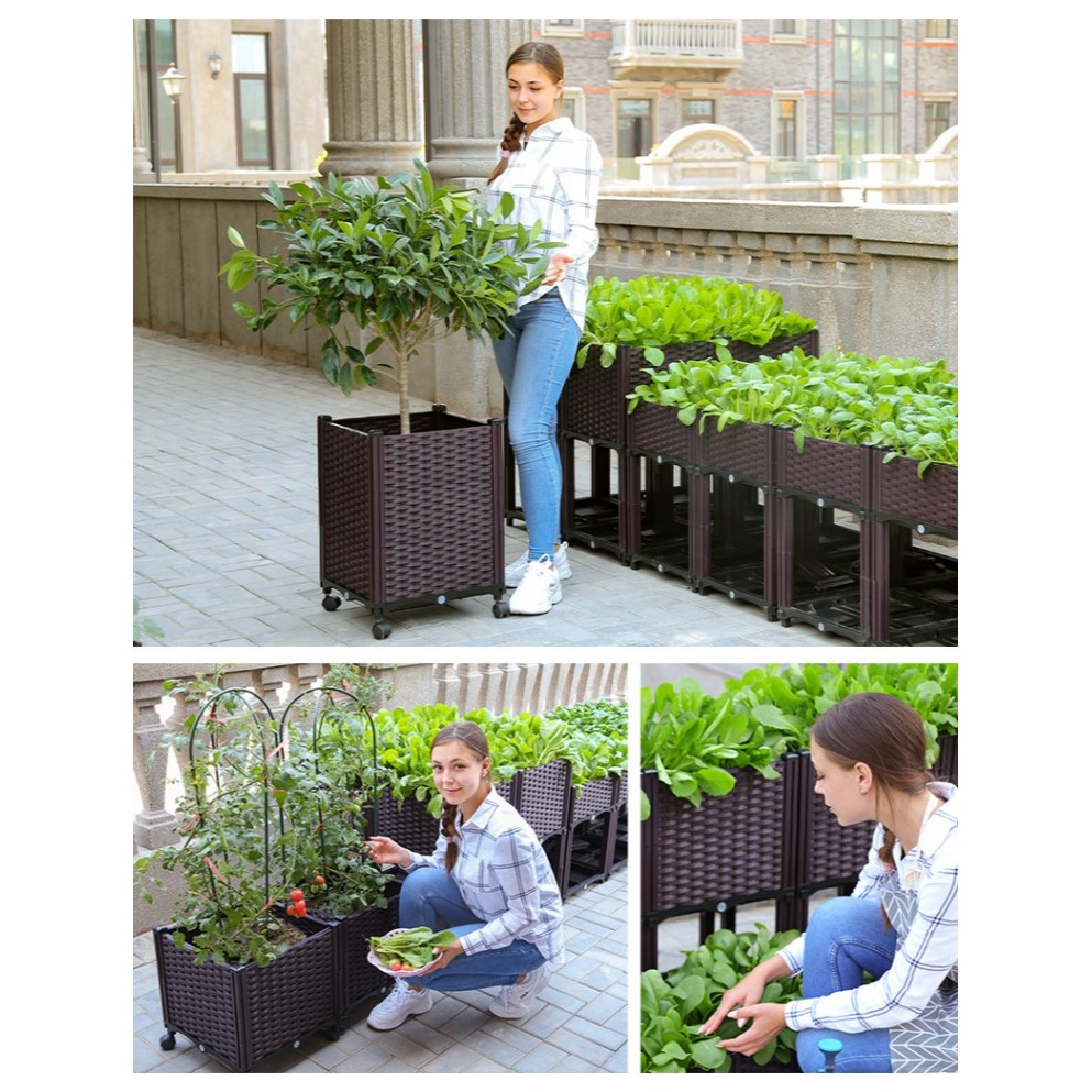 蔬菜種植箱長方形陽臺種菜花盆菜園特大號塑料戶外省空間泡沫樓頂-細節圖10