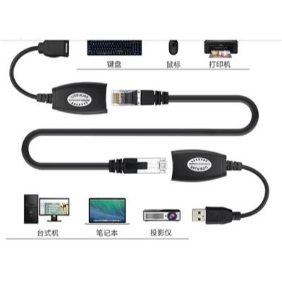 USB2.0網線延長器打印機監控電腦主機U盤鼠標接USB延長器-細節圖2