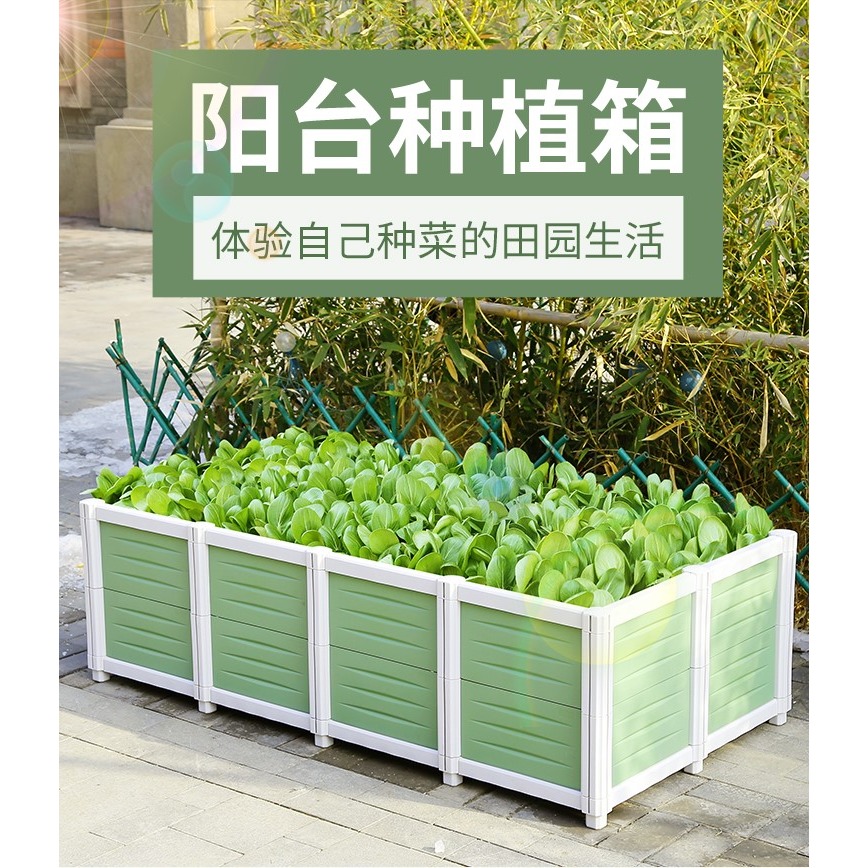 家庭陽臺花盆種菜盆神器長方形種植箱特大號塑料蔬菜戶外花箱蘿卜-細節圖7