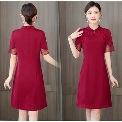 婚宴裝改良旗袍女夏 新款婚禮 禮服年輕高貴-細節圖3