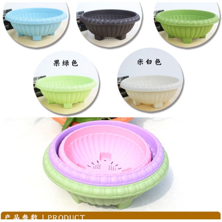 綠蘿大花盆樹脂塑料加厚塑料樹脂花盆四腳花盆 吊蘭花盆免郵-細節圖8