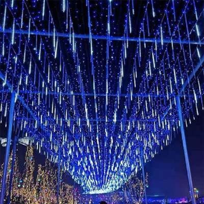 led流星雨燈戶外防水彩燈閃燈(1入2條-細節圖2