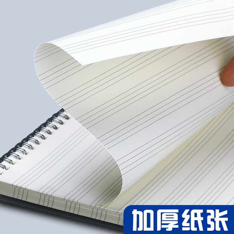上翻英語本英文本大號b5簡約記事大學生線圈本四級考研創意a5小清新練習本加厚透明封面初中生四線三格單詞本-細節圖4