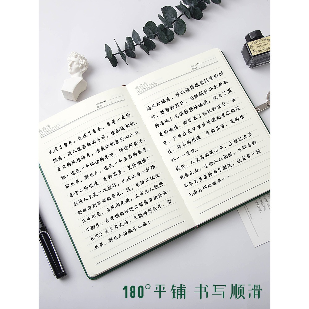 a5筆記本子加厚簡約大學生日記本手帳ins風磁扣硬皮復古網紅少女心文藝精緻創意工作會議記錄商務記事本定製-細節圖4