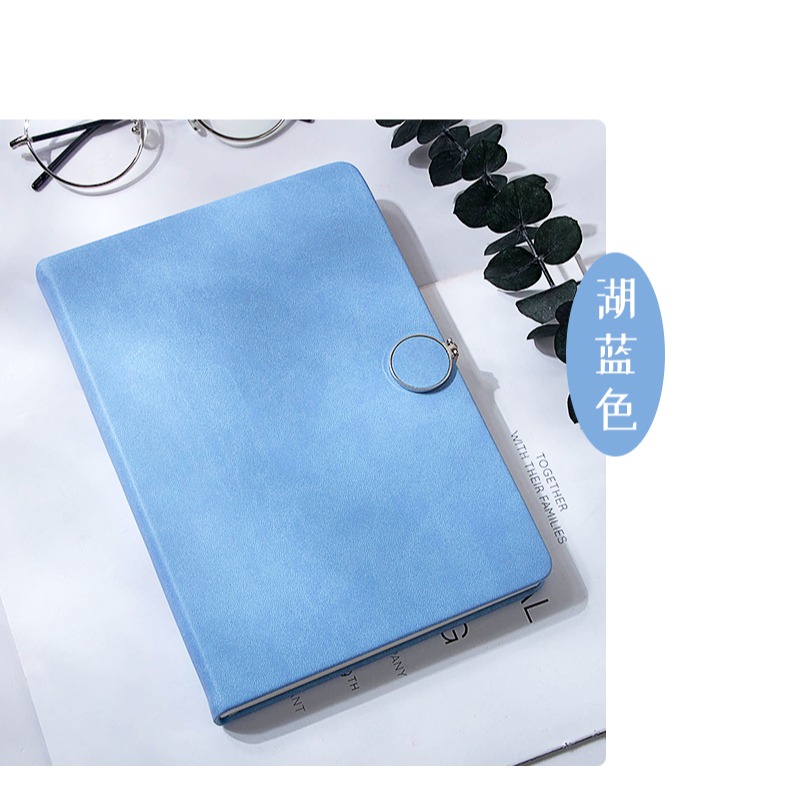 a5筆記本子加厚簡約大學生日記本手帳ins風磁扣硬皮復古網紅少女心文藝精緻創意工作會議記錄商務記事本定製-細節圖9