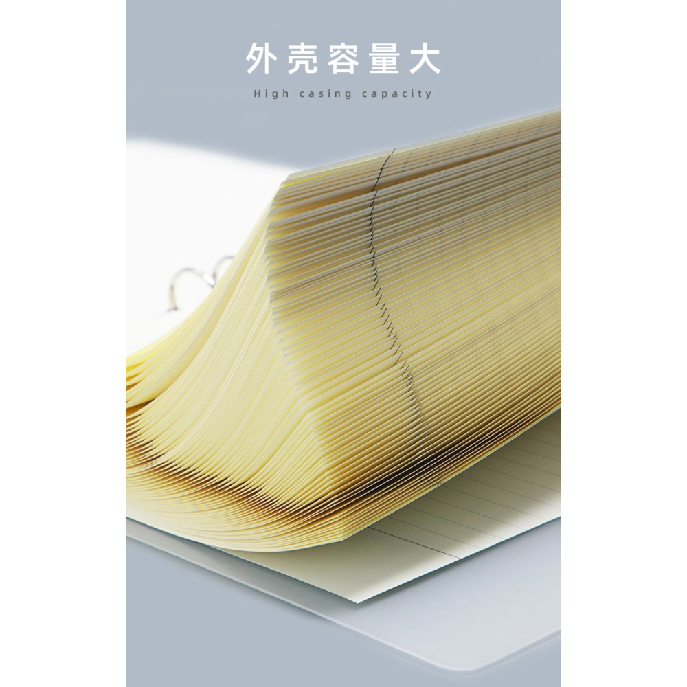 B5康奈爾活頁本5r記憶法筆記本子大學生可拆卸活頁紙替芯外殼方格考研網格學生學習扣環簡約大容量可拆本-細節圖10