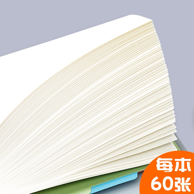 【黑白+彩頁活頁本專用內芯】B5/A5塑面活頁筆記本子內芯6孔/9孔活頁紙替換方格橫線英語空白錯題康奈爾內芯-細節圖2