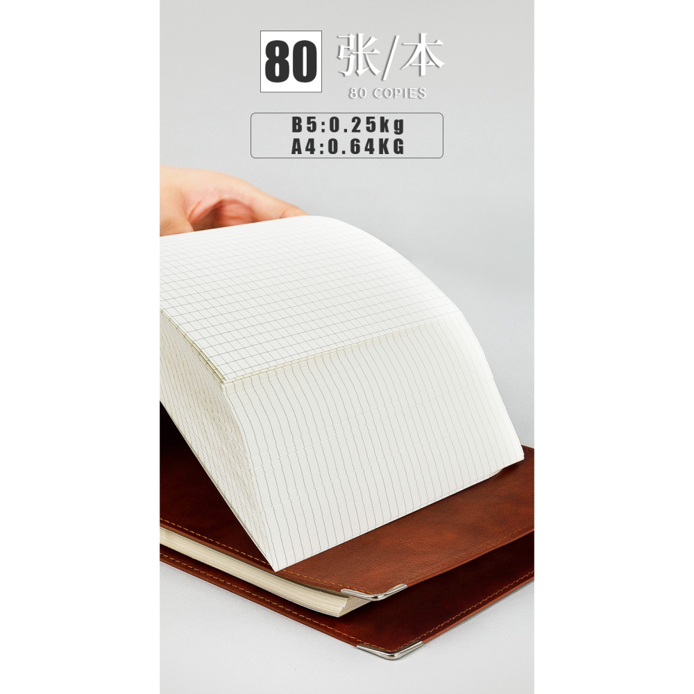 【橫款思維導圖活頁本專用內芯】B5/A4橫版活頁筆記本子內芯6孔活頁紙可替換網格方格內芯橫線內芯康奈爾內芯-細節圖7