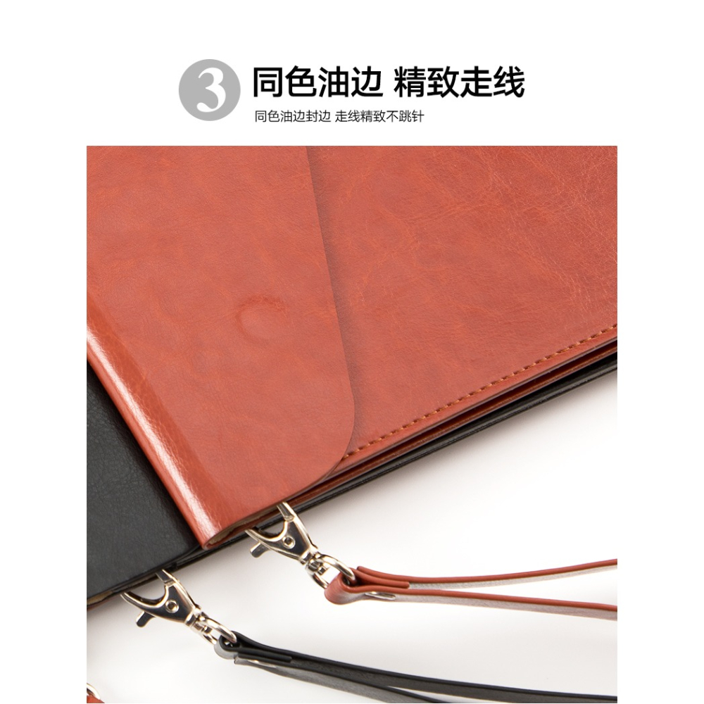 法拉蒙A4多功能文件袋加厚大容量商務辦公皮質手提包學生試卷收納袋合同票據文件夾孕檢檔案袋平板包支持定製-細節圖9