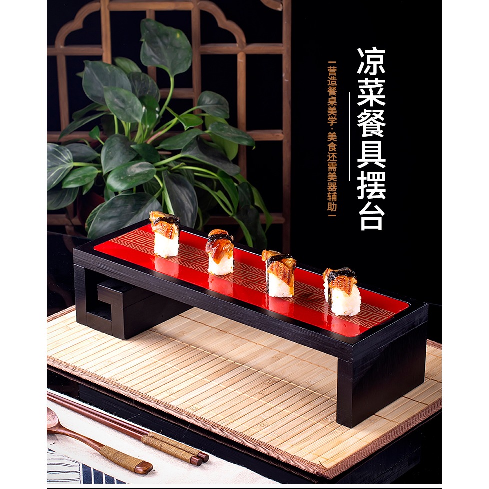 酒店餐廳特色餐具日式料理創意餐具壽司長方形託盤意境菜冷菜擺盤-細節圖9