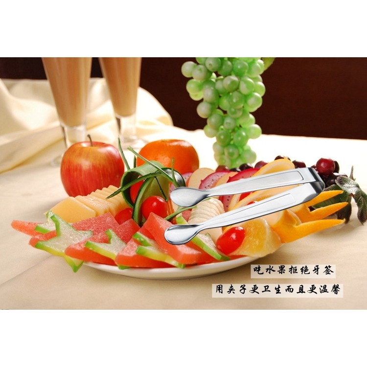多用糖夾 茶夾 小食品夾 喫水果衛生夾子 不銹鋼材料 酒店用品-細節圖8