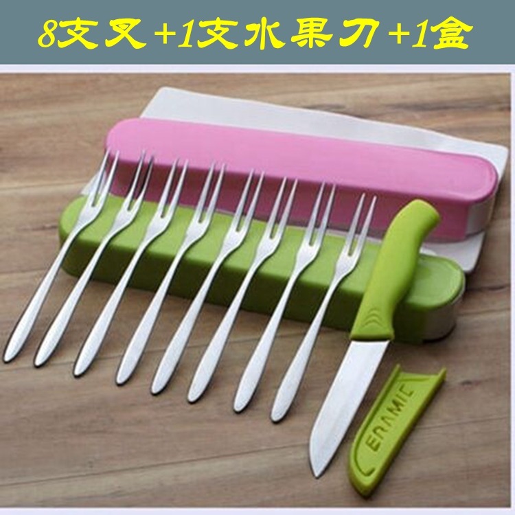 創意可愛不銹鋼水果叉茶叉甜品叉西餐叉勺飯勺湯勺甜品勺蛋糕叉勺-細節圖4