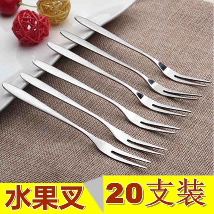創意可愛不銹鋼水果叉茶叉甜品叉西餐叉勺飯勺湯勺甜品勺蛋糕叉勺-細節圖10