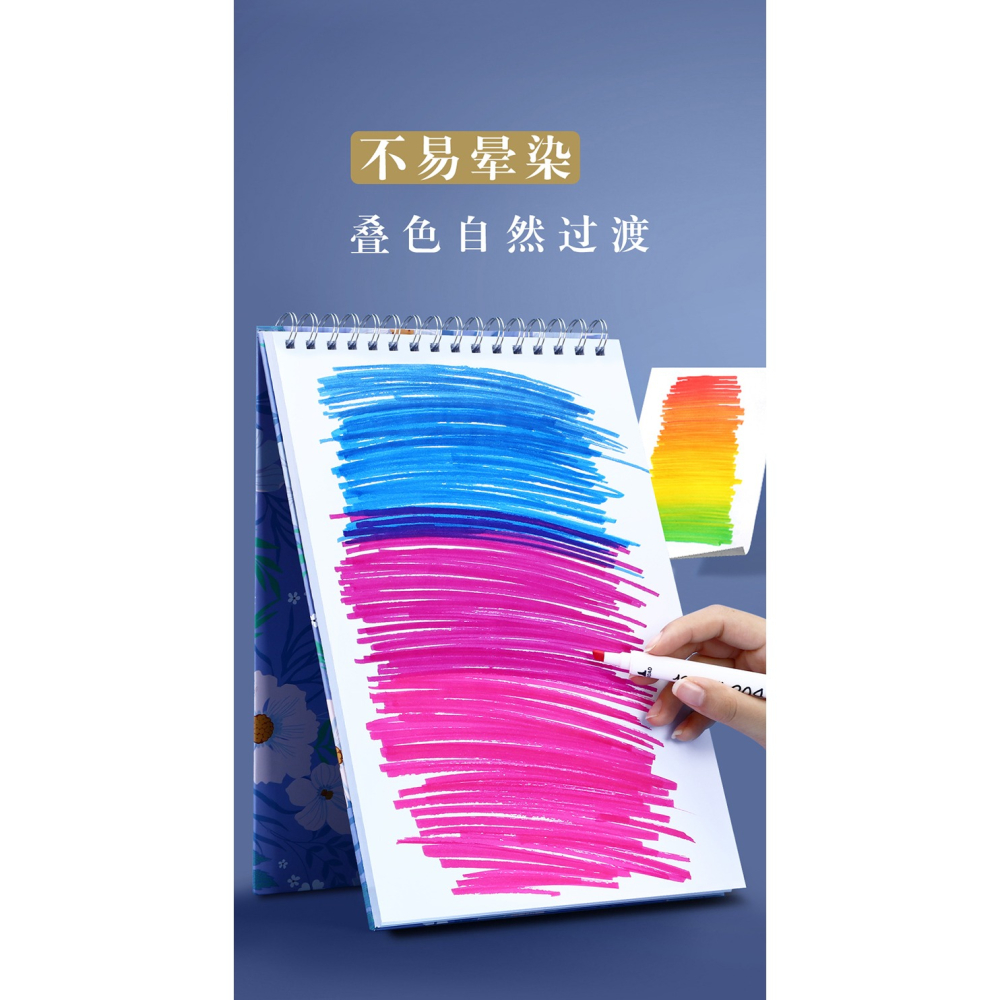 A4兒童繪畫本兒童幼兒園初學者小學生畫畫美術啟蒙手繪本空白塗色馬克筆專用繪畫紙加厚白紙塗鴉紙速寫素描本-細節圖9