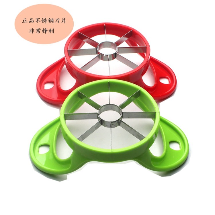沃達美蘋果分割器 水果叉廚房用品不銹鋼切片大號水果切割器-細節圖2