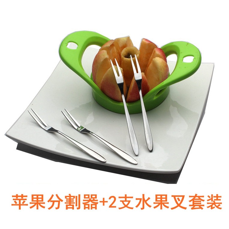 沃達美蘋果分割器 水果叉廚房用品不銹鋼切片大號水果切割器-細節圖5