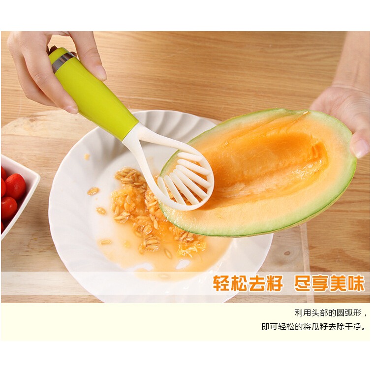 水果分割器去籽器切條器 食用級塑料多功能瓜果挖瓤勺工具-細節圖10