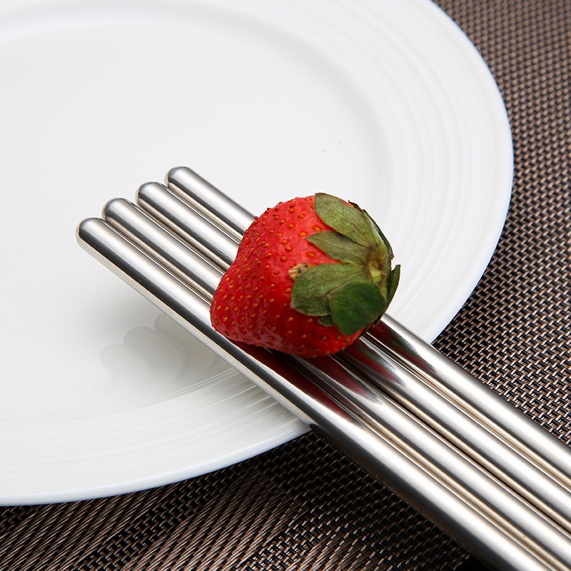 沃達美304不銹鋼筷公筷加長加大油炸筷子防滑中空防燙油炸長筷-細節圖3